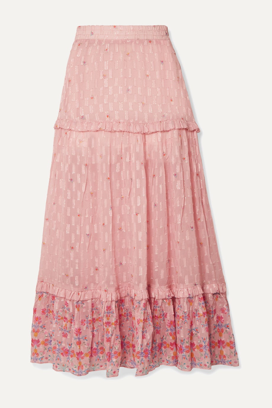 Falda de flores y fil-coupé, de Chufy (540 euros).