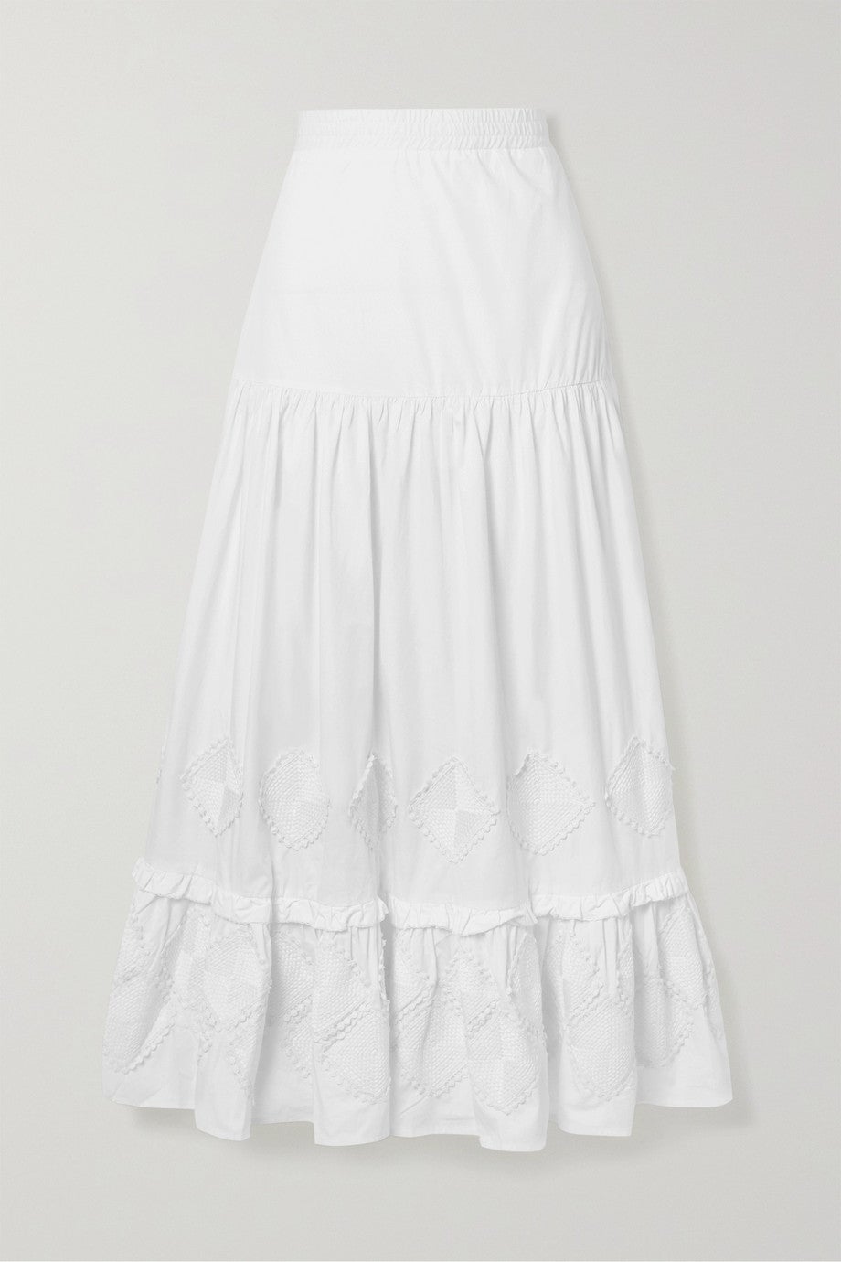 Falda con detalles de crochet, de Chufy (608 euros).