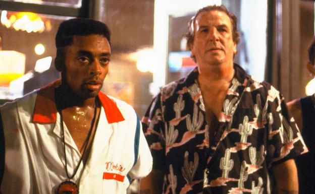 Spike Lee y Danny Aiello en 'Haz lo que debas'.