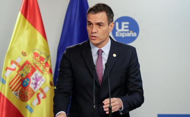 Pedro Sánchez, este viernes en Bruselas. 