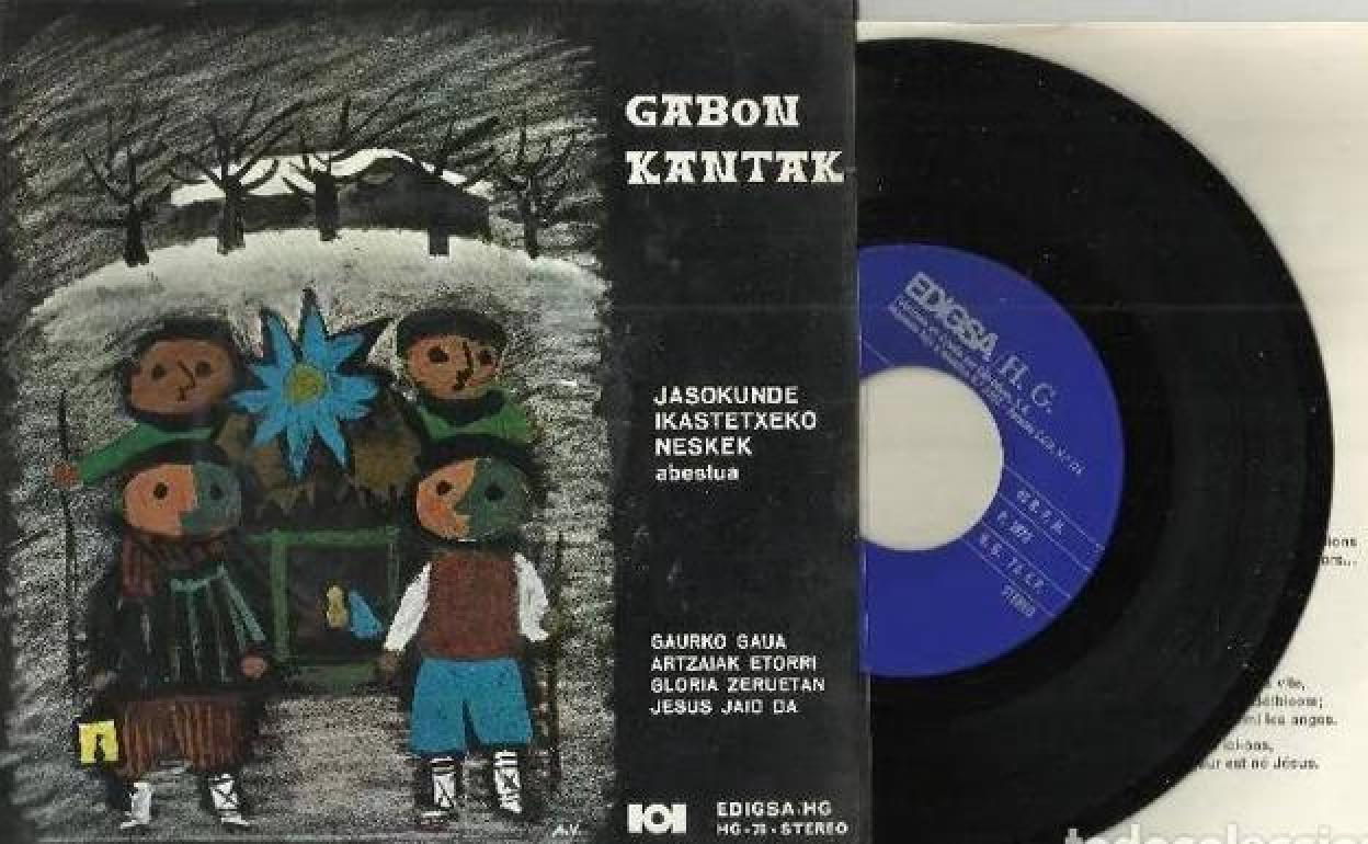 Euskarazko gabon-kanten diskoa, 1973an argitaratua. 