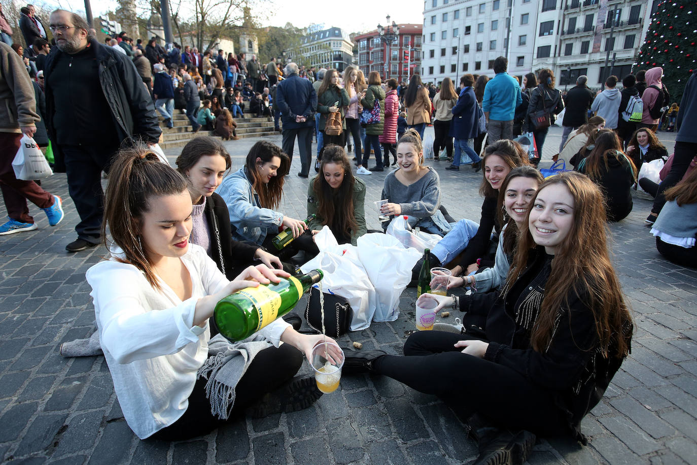 Cualquier espacio sirve para servirse una sidra.