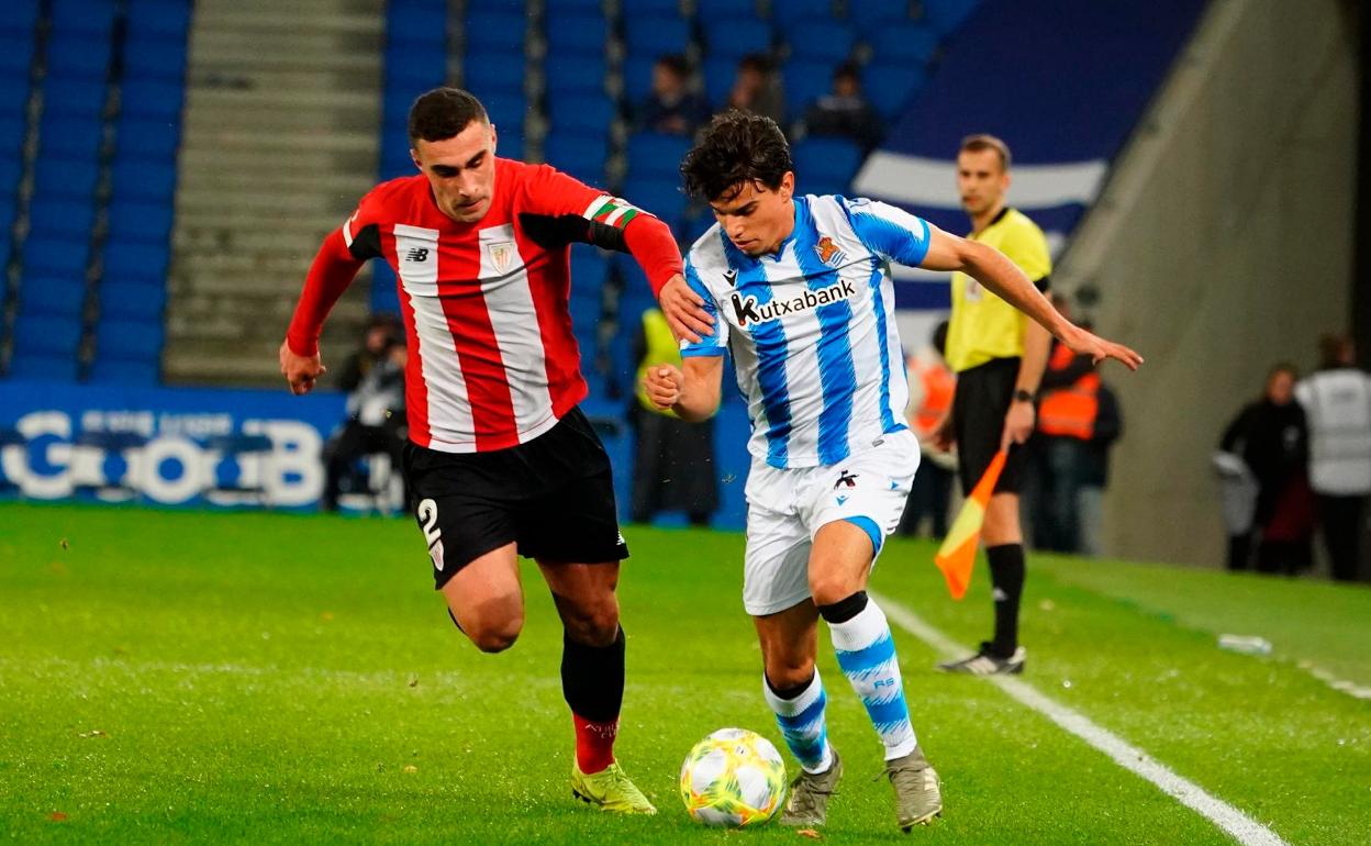 Un momento del partido. 