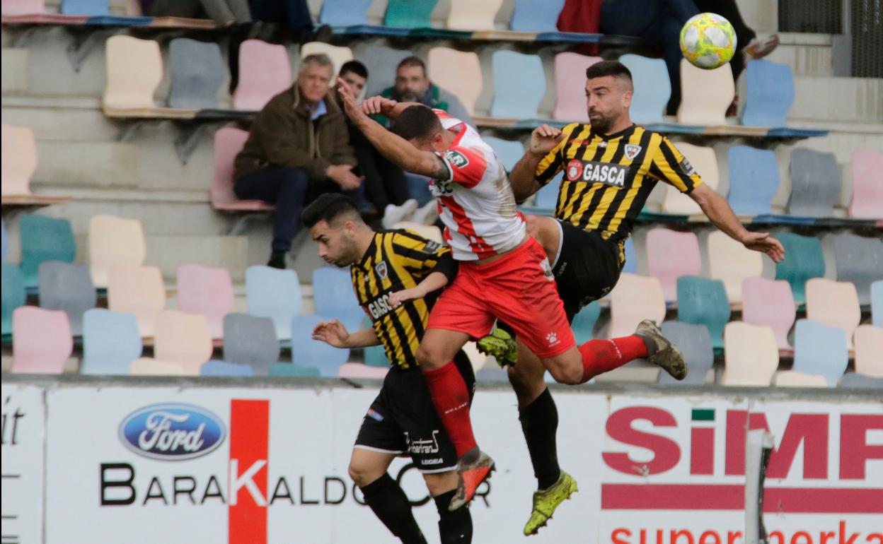 Un momento del partido. 