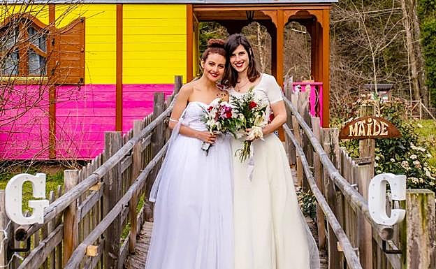 Cristy Maldonado y Gema Lauzirika se casaron por la Iglesia Evangélica en Zeanuri en marzo de este año y en los juzgados de Barakaldo, en julio de 2018.