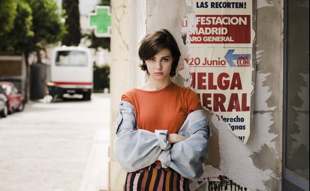 Carmen Climent en el rodaje de la serie, que regresa en el año 1991. 