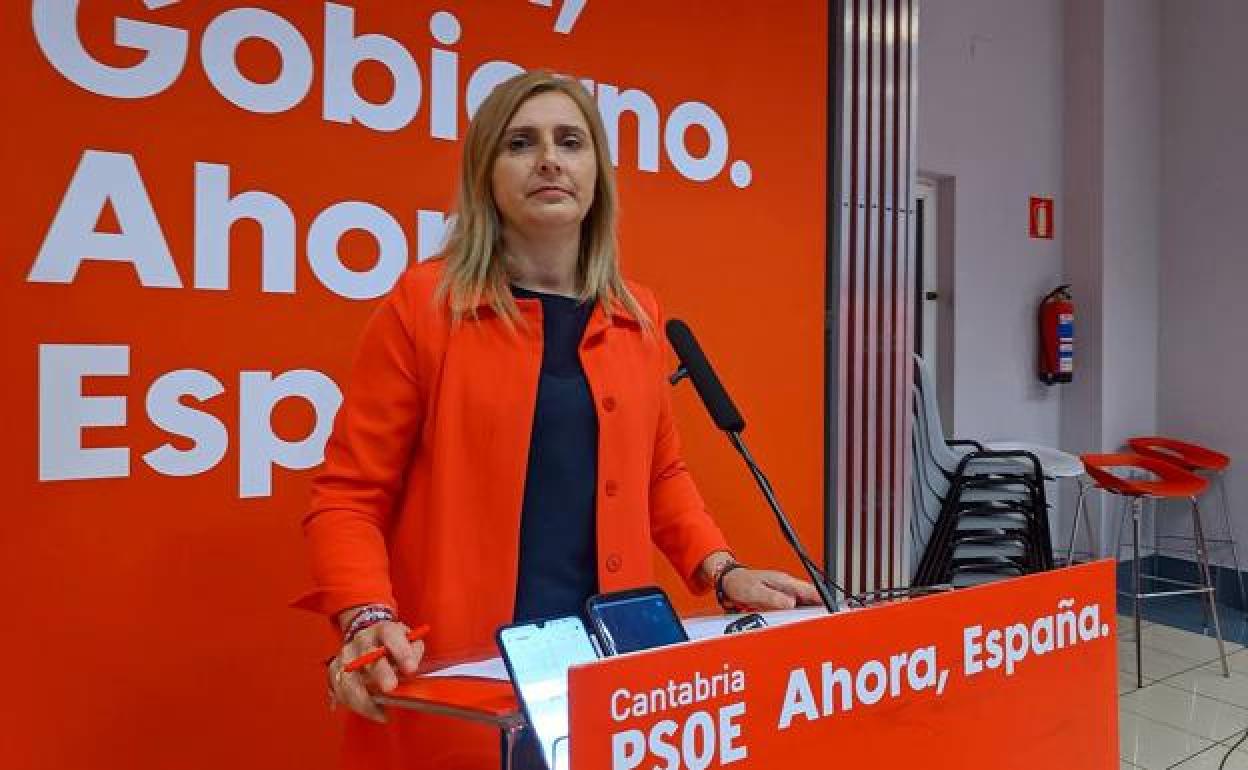 La secretaria de Organización del PSOE en Cantabria, Noelia Cobo. 