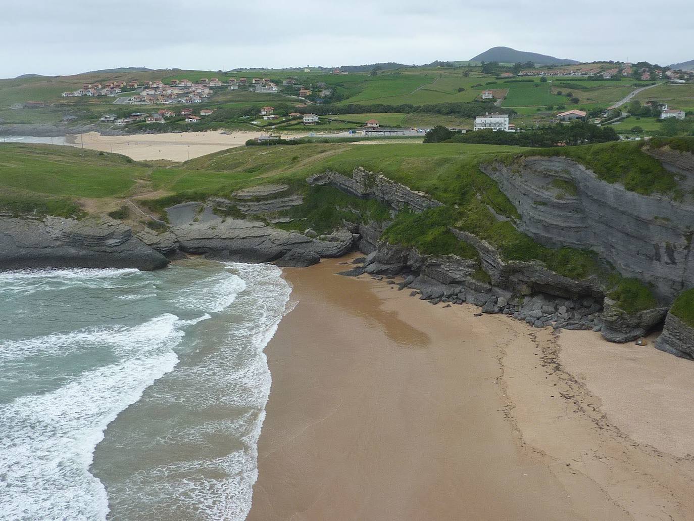 Vista general de la playa de Cuberris. 