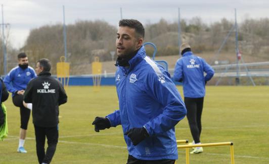 Camarasa, en la sesión del sábado en Ibaia.