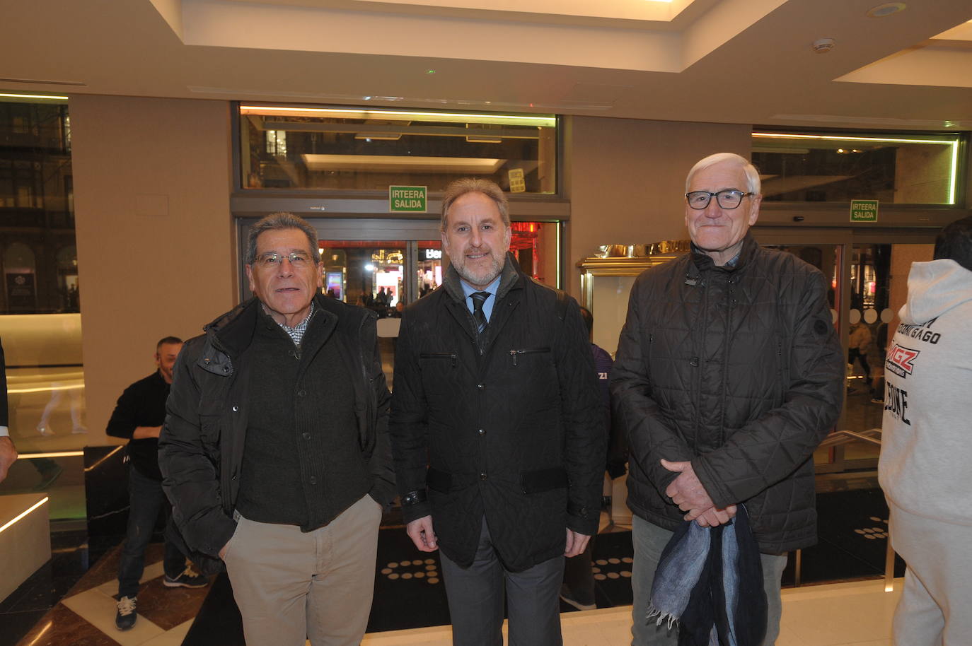 Roberto Brunet, Alfonso Gil y Félix Barros. 