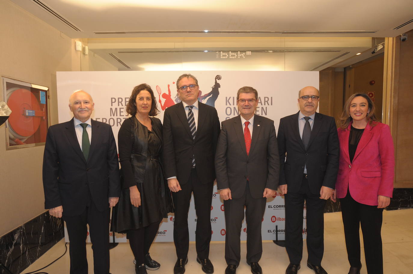 Gorka Martínez, Lorea Bilbao, Íñigo Barrenechea. Juan Mari Aburto, José Miguel Santamaría e Itxaso Erroteta.