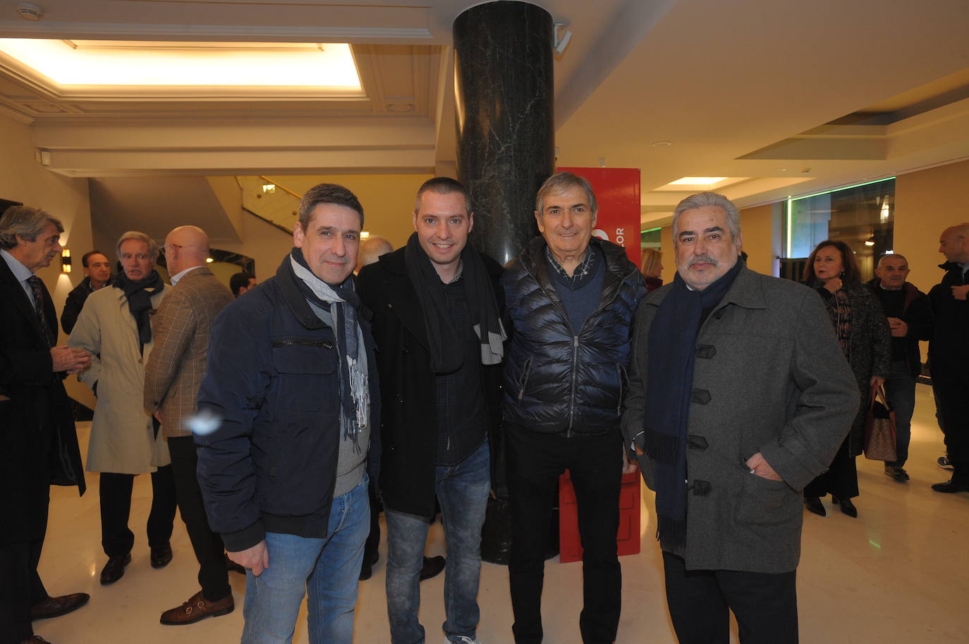 José Antonio Muñoz, Javi Salgado y su padre, Manuel Salgado, y Miguel Gutiérrez. 