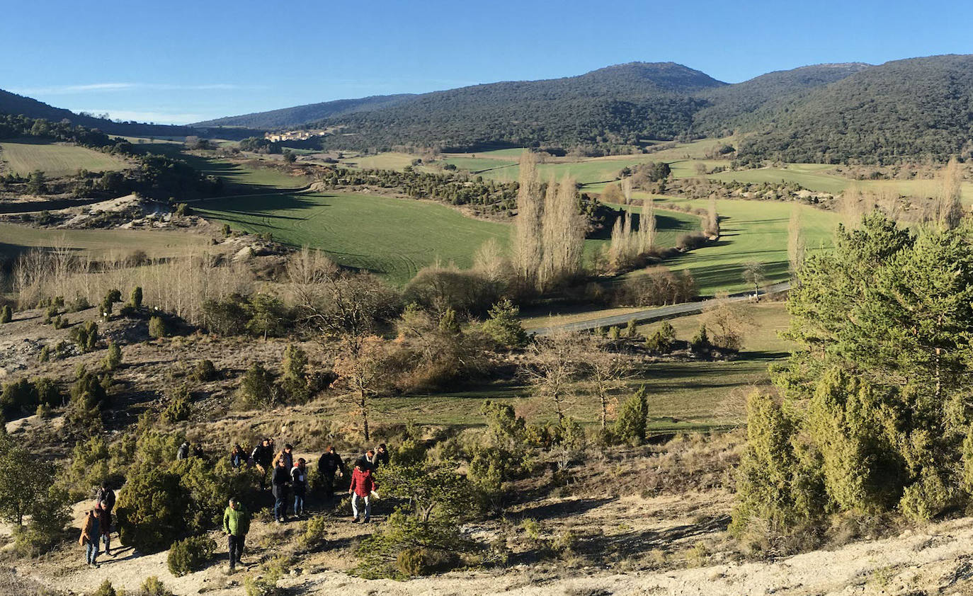 Vista panorámica de la zona donde se iba a instalar el embalse de Barrón.