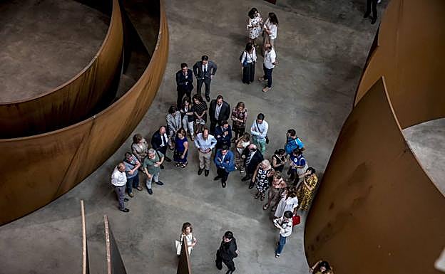 Esculturas de Richard Serra en el Guggenheim.