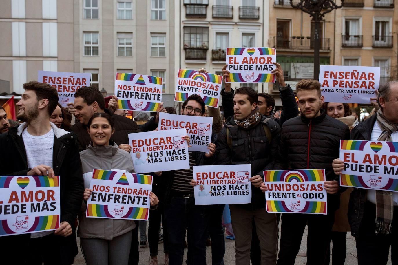 Concentración en contra del veto parental.