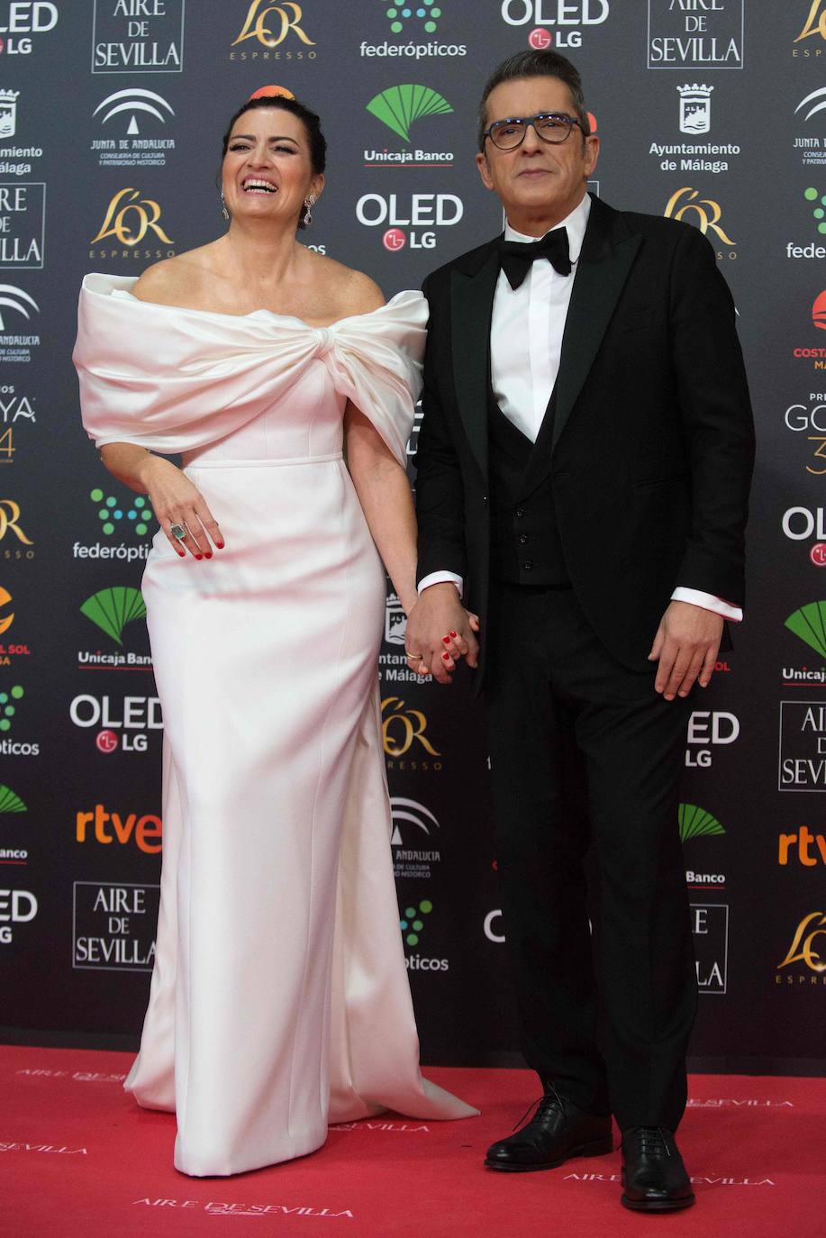 Silvia Abril y Andreu Buenafuente, en la alfombra roja de los Premios Goya.