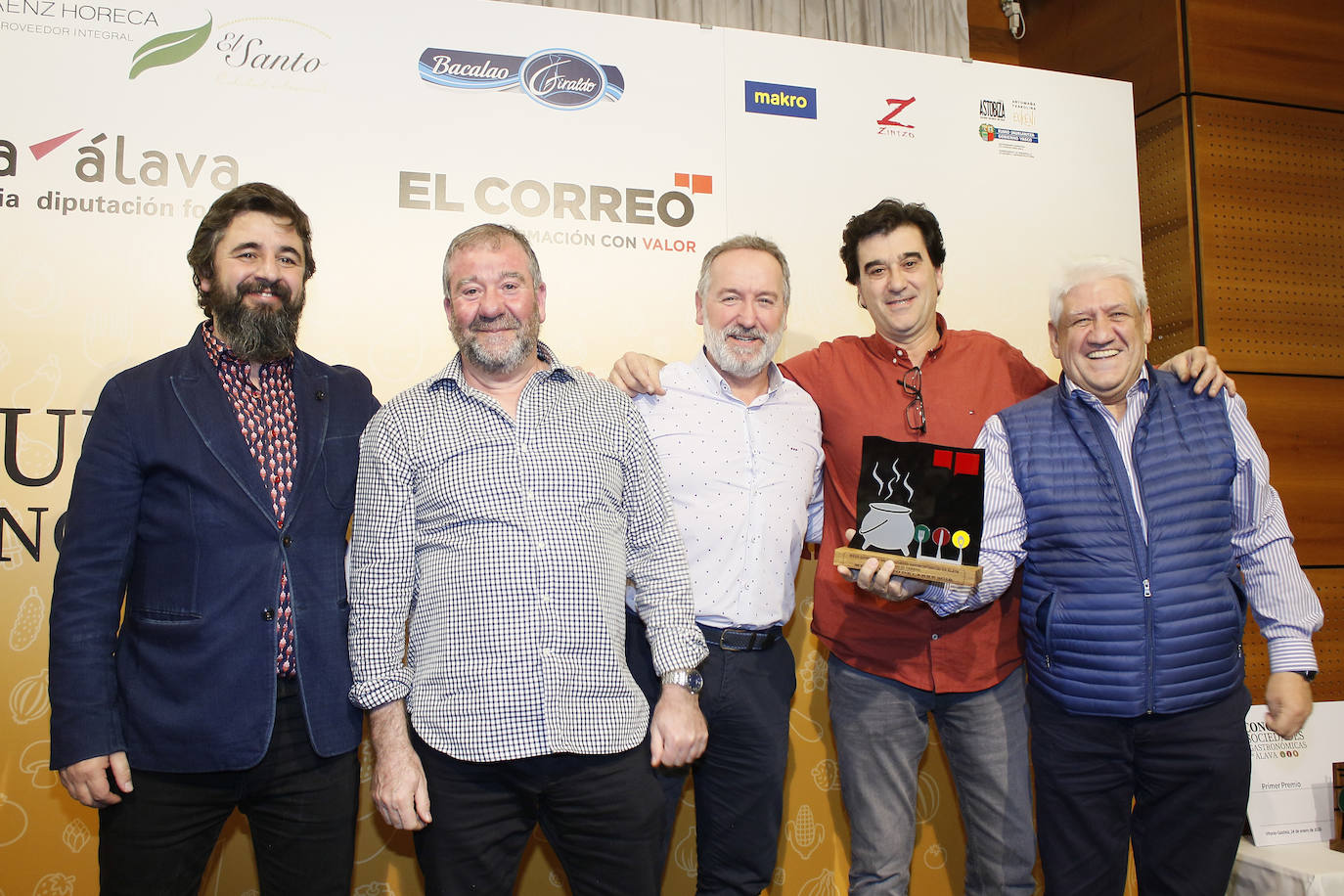 Fotos: Entrega de premios del XXIII Concurso de Sociedades Gastronómicas de Álava EL CORREO