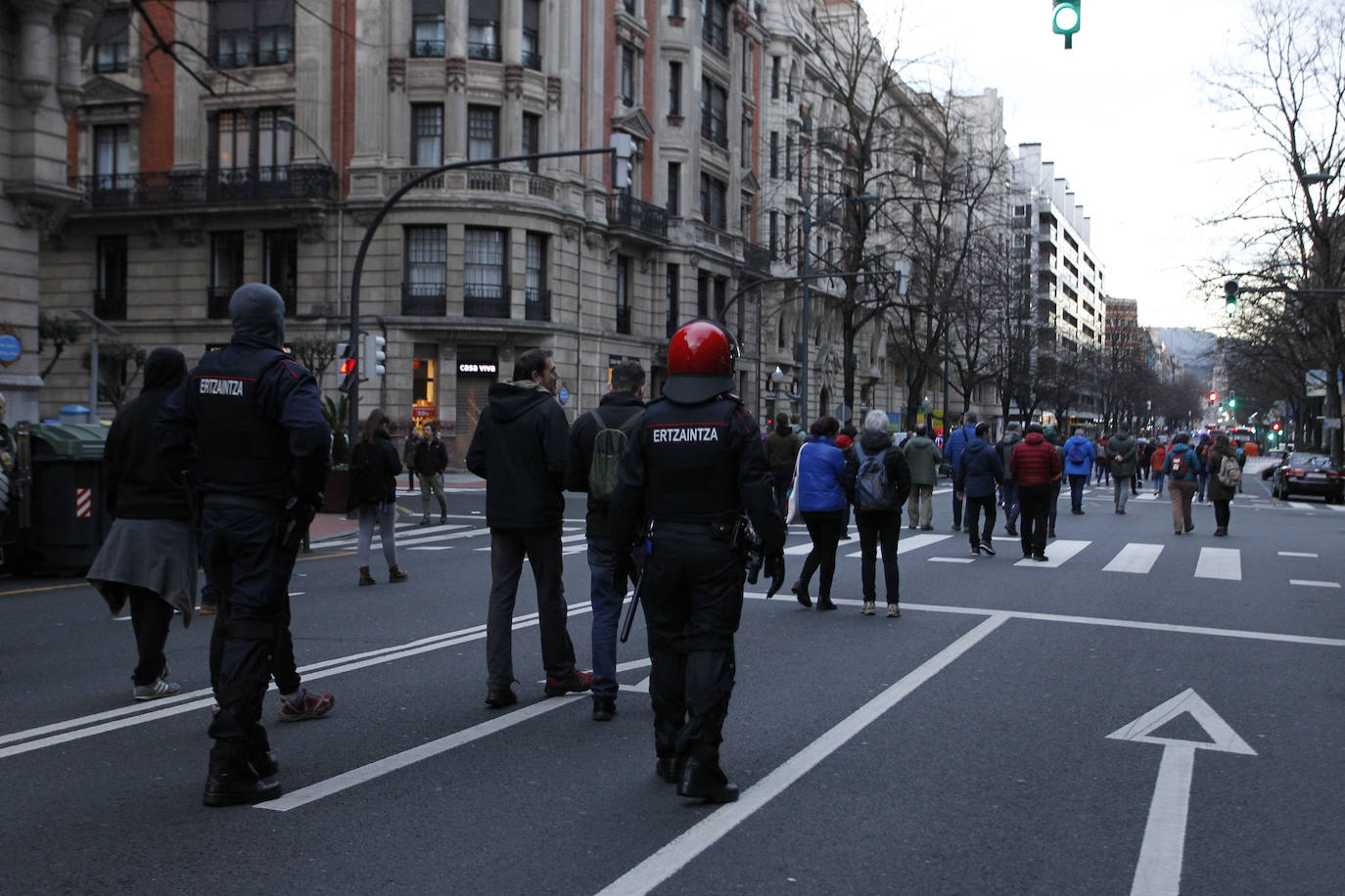 Fotos: Las jornada de huelga en Bilbao, en imágenes