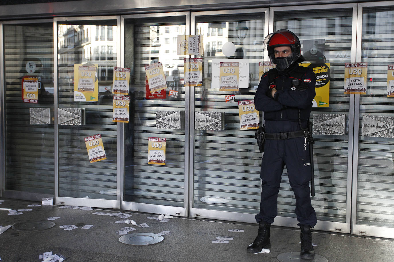 Fotos: Las jornada de huelga en Bilbao, en imágenes