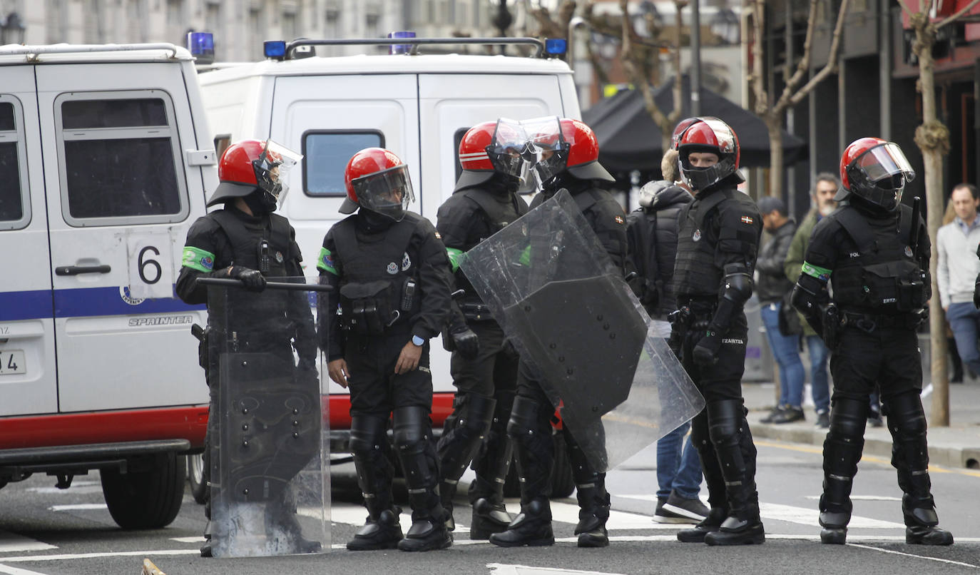 Fotos: Las jornada de huelga en Bilbao, en imágenes