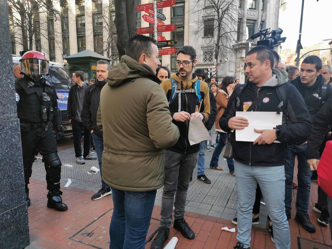 Fotos: Las jornada de huelga en Bilbao, en imágenes