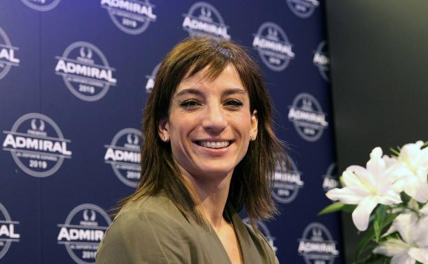 Sandra Sánchez recoge el premio 'Historia del Deporte Español'.