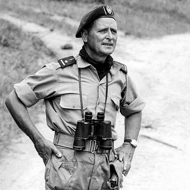 Mike Hoare, 'el loco Mike', en el Congo en 1964. 