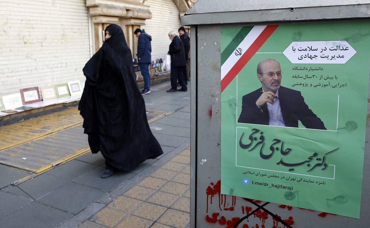 Cartel de las elecciones en Irán