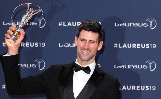 Novak Djokovic es el último ganador del Laureus al mejor deportista masculino de 2019. 