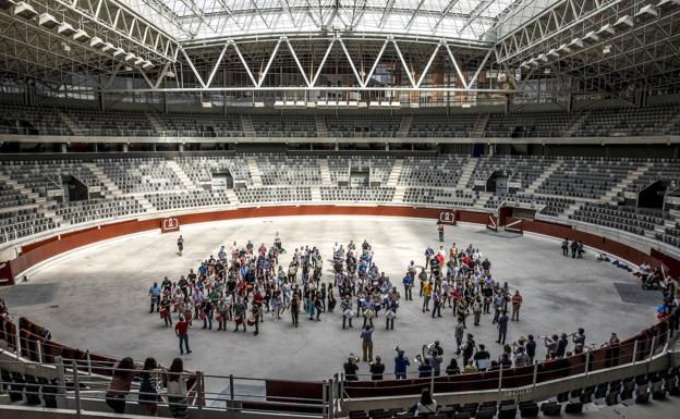 Vista interior del Iradier Arena. 