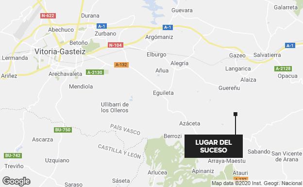 El accidente ha tenido lugar en el puerto de Guereñu. 