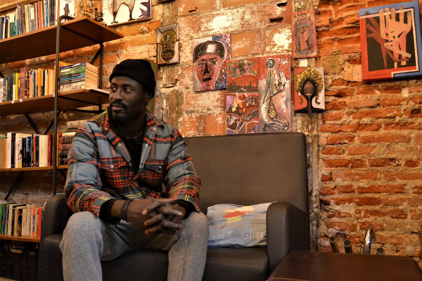 Abdoul Aziz,responsable de Hasiberriro Denda Solidarioa en San Francisco