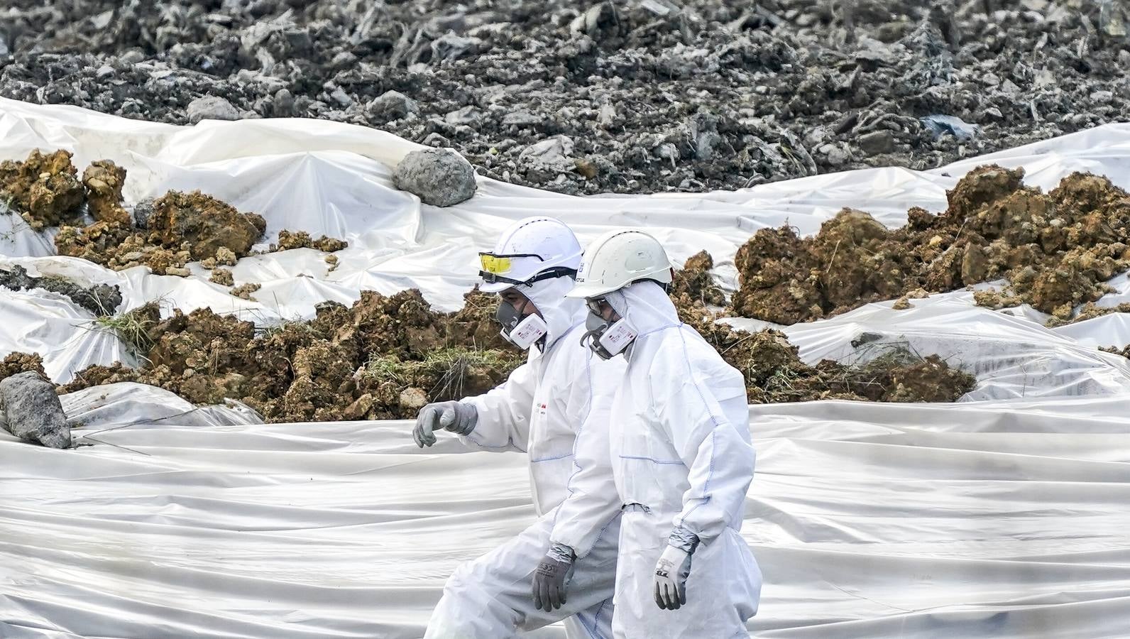 Los trabajos sobre el terreno han sido delicados al haber residuos tóxicos.