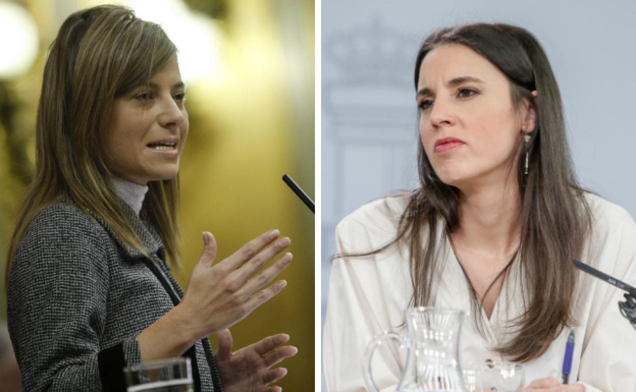 Las ministras de Igualdad Bibiana Aído e Irene Montero.