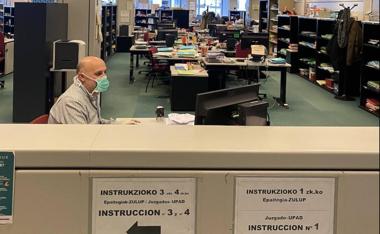 Un juzgado de Instrucción en Vitoria.