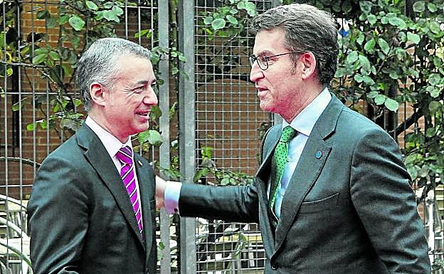 Iñigo Urkullu y Alberto Núñez Feijóo, en una reunión mantenida con anterioridad.