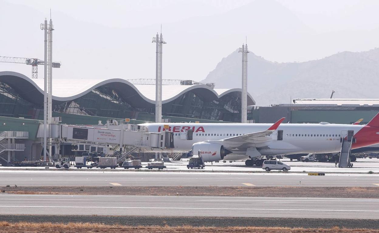 Un avión de Iberia.