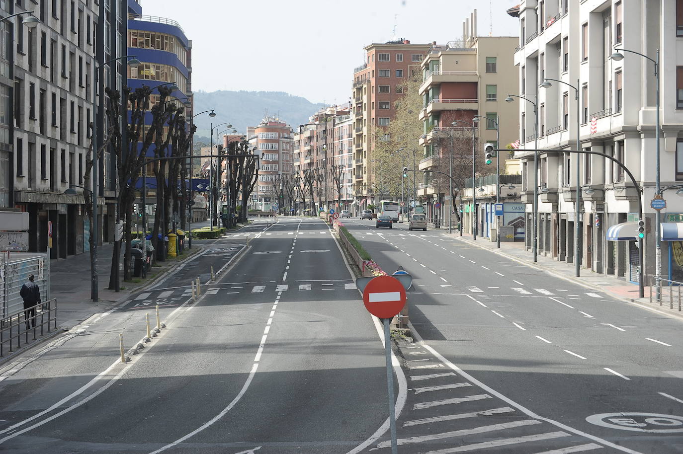 La calle Lehendakari Aguirre, en Deusto.