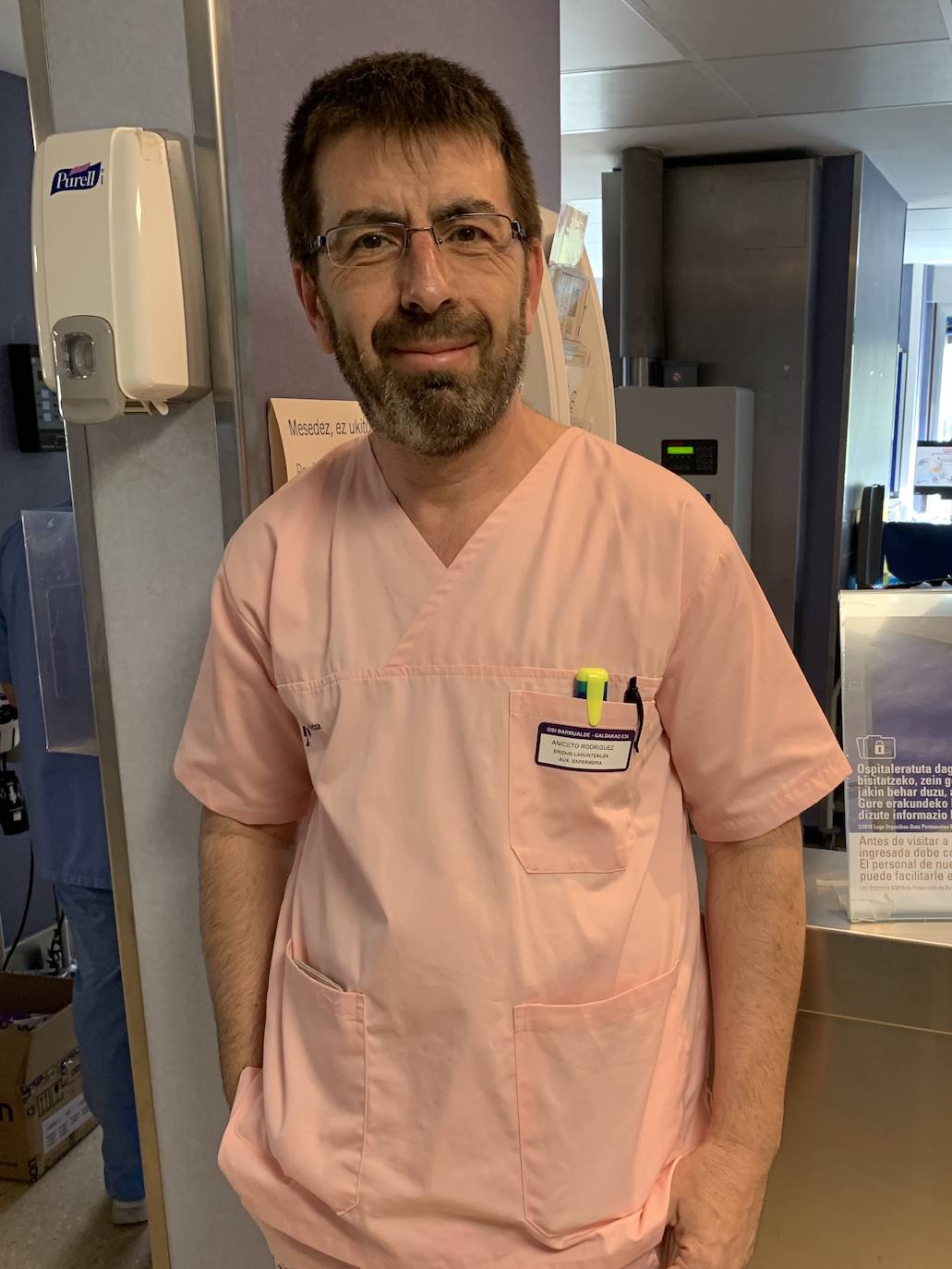 Aniceto Rodríguez. Auxiliar enfermería