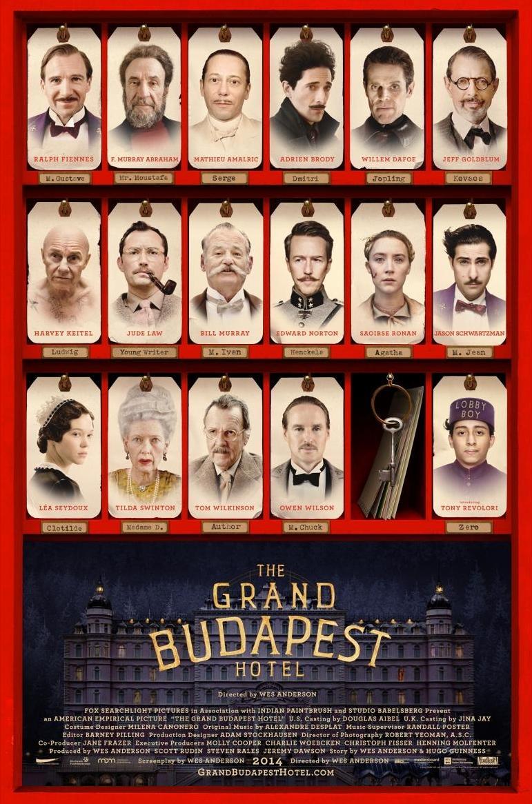 'El gran hotel de Budapest' (2014). Cierra la lista esta película de Wes Anderson tan divertida como melancólica.