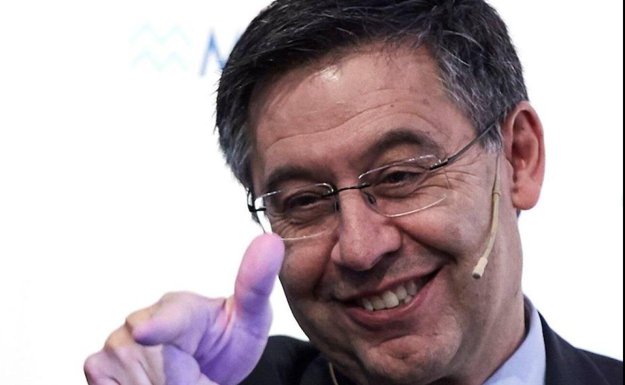 Josep Maria Bertomeu, presidente del F. C. Barcelona.