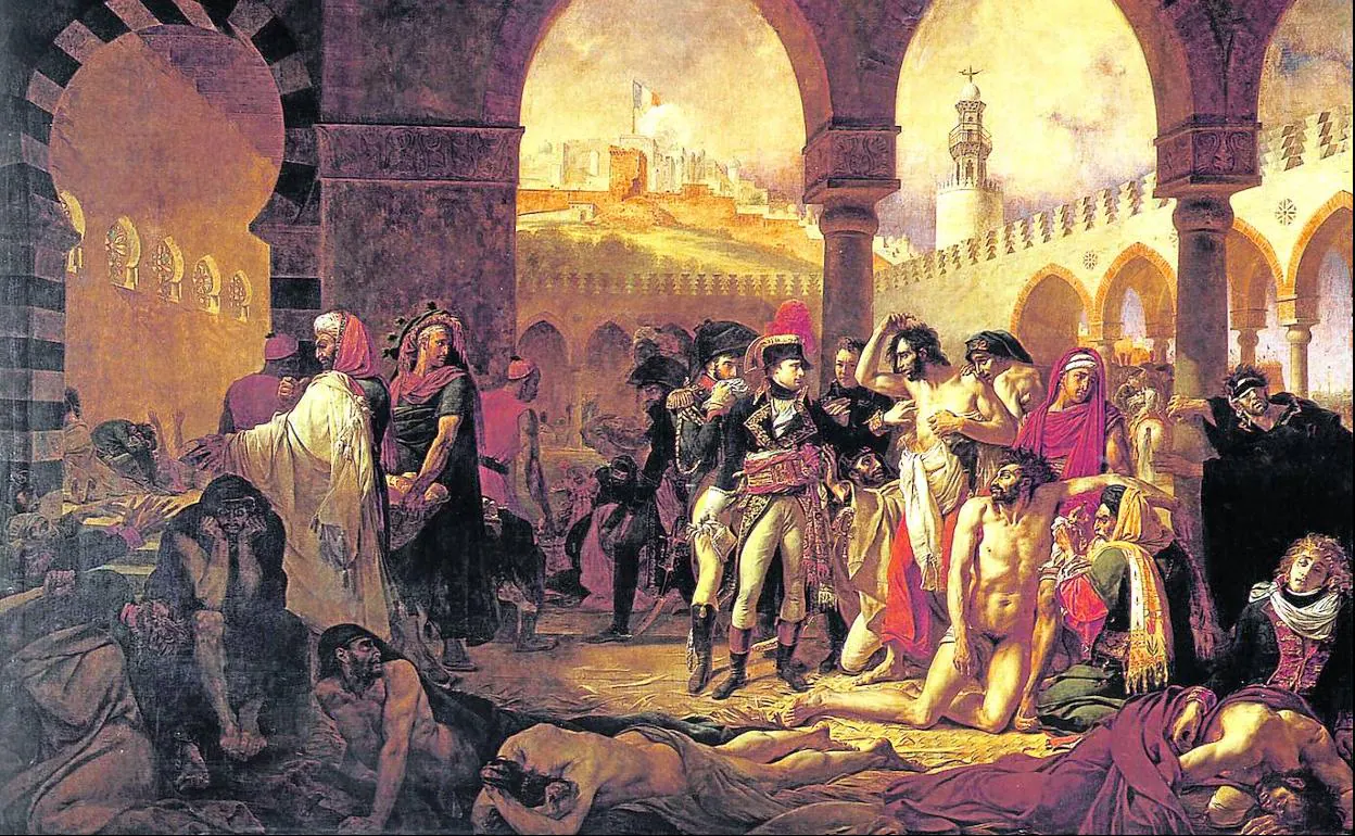 'Bonaparte con los apestados de Jaffa', Antoine-Jean Gros, 1804.