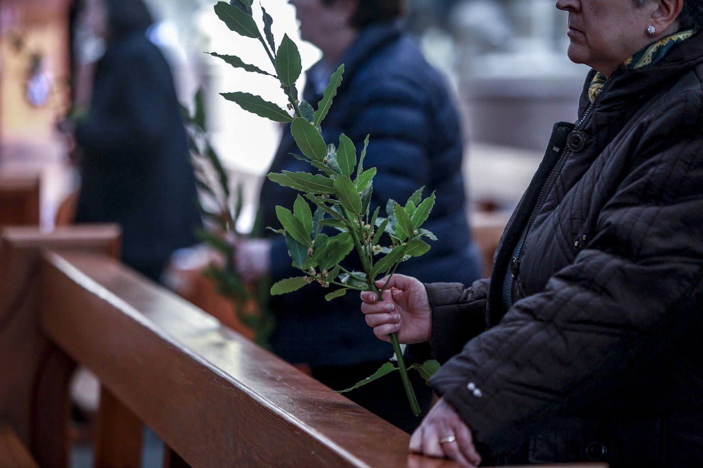 Insólita misa y bendición de los ramos en la catedral nueva, retransmitida 'online'. 