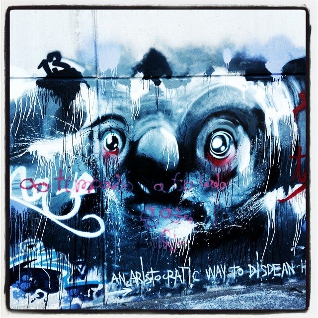 Desde las antípodas ha llegado la inspiración para pintar a este asustado koala, que parece mirar con cierto temor a quienes posan la mirada sobre él.