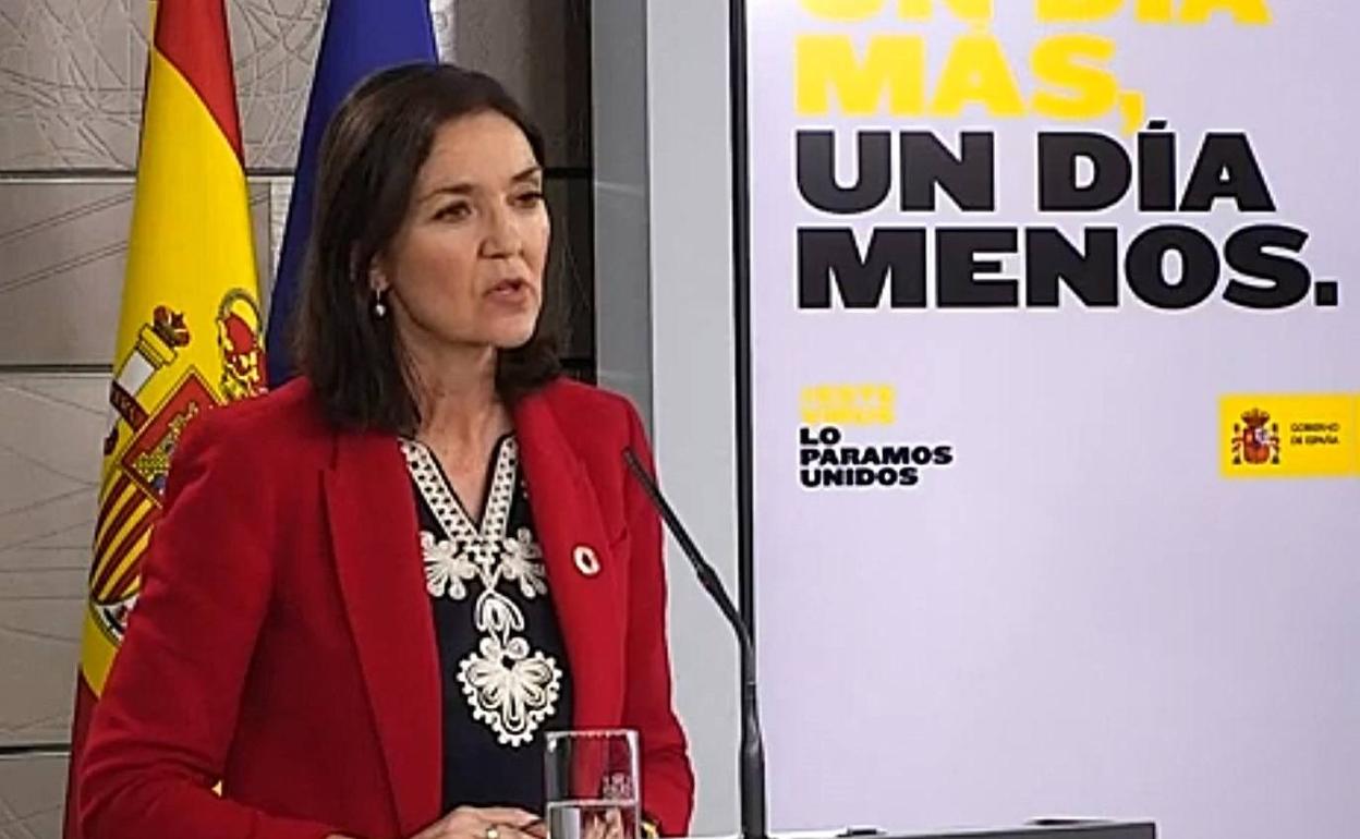 Reyes Maroto, ministra de Industria, Comercio y Turismo. 