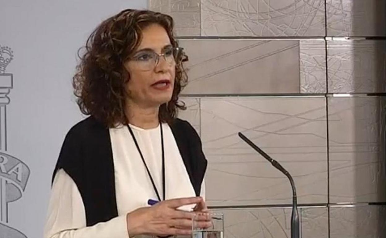 María Jesús Montero, portavoz del Gobierno. 