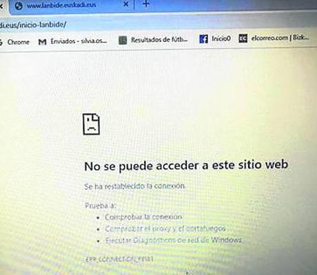 Imagen - Pantallazo de la web fuera de servicio.