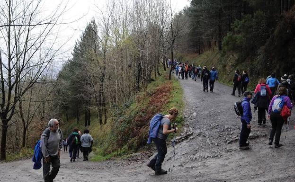 Hallan y detonan una bomba de la Guerra Civil en el Pagasarri