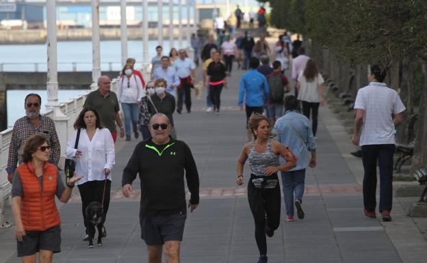 Deportistas y paseantes pudieron volver a salir el 2 de mayo.