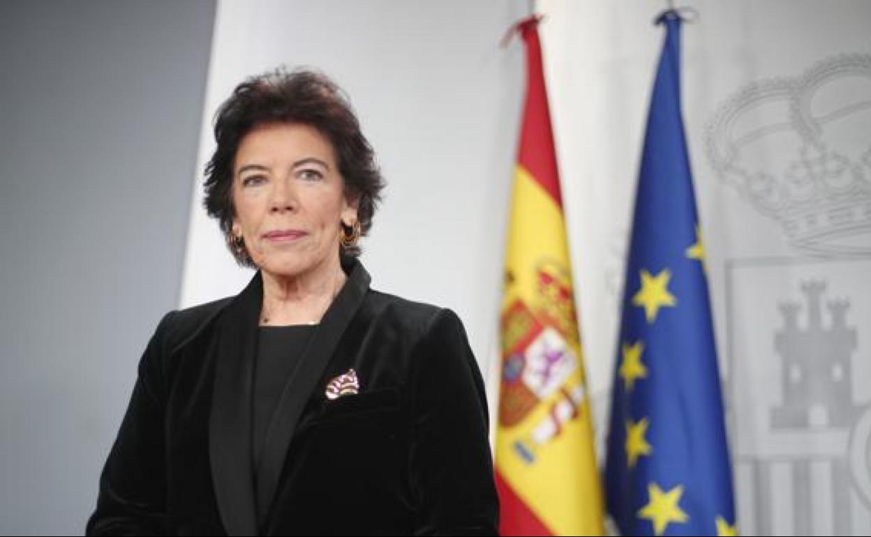 La ministra Isabel Celaá.